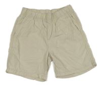 Béžové plátenné kraťasy H&M