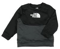 Černo-antracitová sportovní funkční mikina s logem The North Face