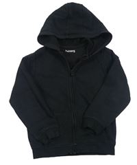 Čierna prepínaci mikina s kapucňou Nutmeg