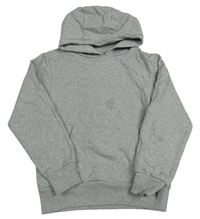 Sivá melírovaná mikina s kapucňou