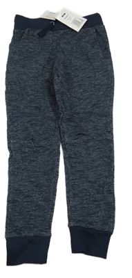 Nové - tmavomodré melírované tepláky Pocopiano