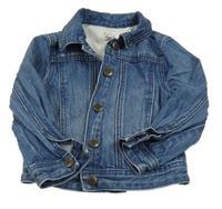 Tmavomodrá riflová bunda 