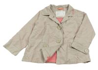 Světlebéžový šusťákový jarní kabátek