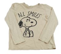 Béžové triko se Snoopym 