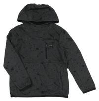 Sivo-čierna flekatá mikina s kapucňou George