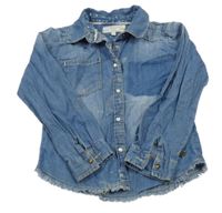 Světlemodrá halenka riflového vzhledu 