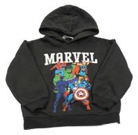 Antracitová mikina s Marvel a kapucí H&M
