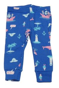 Modré pyžamové nohavice s obrázkami Carter's