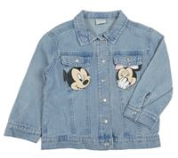 Světlemodrá riflová bunda s Minnie a kapsami Disney