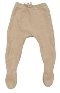 Pudrové pletené polodupky Zara