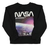 Čierna mikina s Nasa H&M