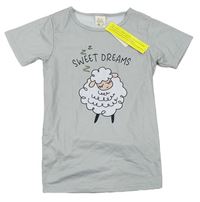 Světlešedé pyžamové tričko s ovcí