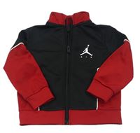 Černo-červená sportovní propínací mikina Air Jordan