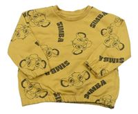 Žltá mikina so Simbou Primark