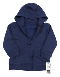 Nové - Tmavomodrá prepínaci mikina s hviezdou a kapucňou zn. Dunnes