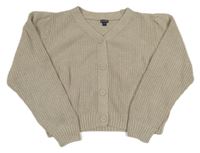 Béžový prepínaci crop sveter Kiabi