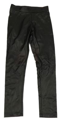 Černé koženkové legíny Zara