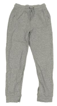 Světlešedé tepláky Tu