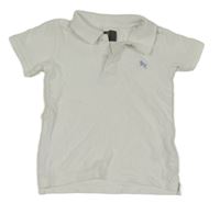 Bílé polo tričko H&M