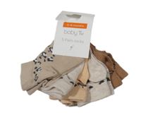 Nové - 5set - 5x Béžové ponožky s leopardím vzorom Tu