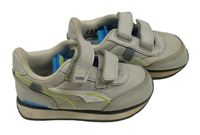 Šedo-modro-žluté botasky Puma vel. 21