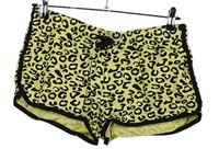 Dámske žlto-čierne vzorované bavlnené kraťasy Primark