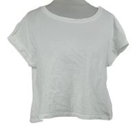 Dámske biele crop tričko H&M