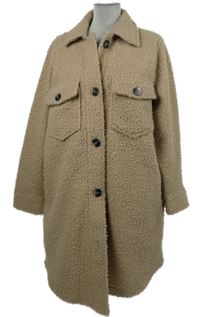 Dámsky béžový buklé kabát Dunnes