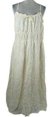 Dámské smetanové midi šaty Primark 