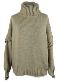 Dámsky béžový svetrový rolák Amalfi