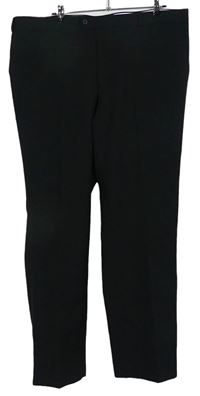 Pánske čierne spoločenské nohavice s pukmi C&A vel. 58