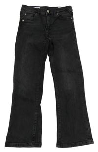 Tmavošedé bootcut rifle Zara 