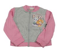 Sivo-ružová prepínaci mikina s Paw Patrol Nickelodeon