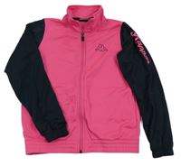 Neónově ružovo-tmavomodrá športová prepínaci mikina s logom zn. Kappa