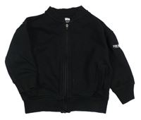 Černá propínací mikina s nášivkou F&F