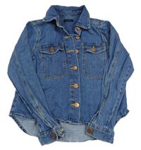 Modrá rifľová košeľová bunda Kylie