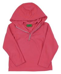 Malinová fleecová športová mikina s kapucňou Mountain Warehouse