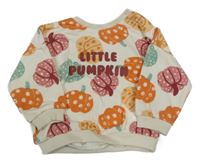 Smotanová mikina s dýněmi Matalan