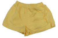 Žluté žebrované kraťasy H&M