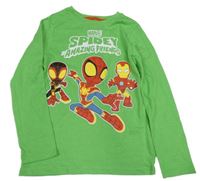 Zelené triko se Spidermanem 
