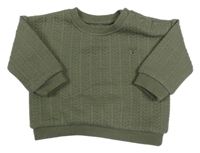 Khaki vzorovaná mikina s líškou Tu