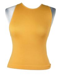 Dámský oranžový žebrovaný sportovní crop top Primark