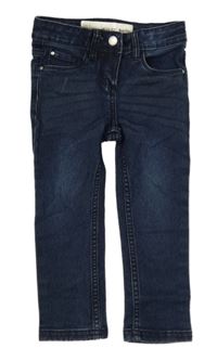 Tmavomodré slim fit rifle Lupilu