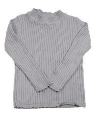 Lila rebrovaný sveter Tu