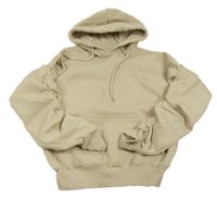 Béžová oversize mikina s nařasenými rukávy a kapucňou Rude co.