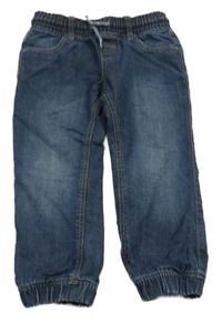 Tmavomodré zateplené cuff rifle C&A