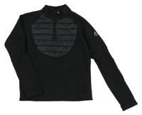 Černá sportovní mikina s šusťákovou vsadkou Nike