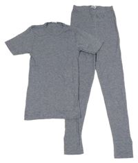 Modrá melírovaná thermo souprava 