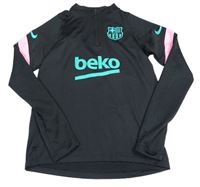 Černá funkční fotbalová mikina FCB Nike 