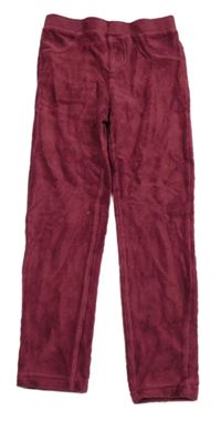 Tmavoružové zamatové džegíny Dopodopo